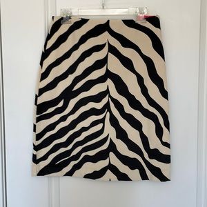 Women’s Zebra Print corduroy skirt by Isaac Mizrahi for Target. NWT. Size 4.